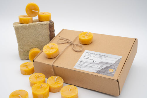 20 x Beeswax Tealight Refills