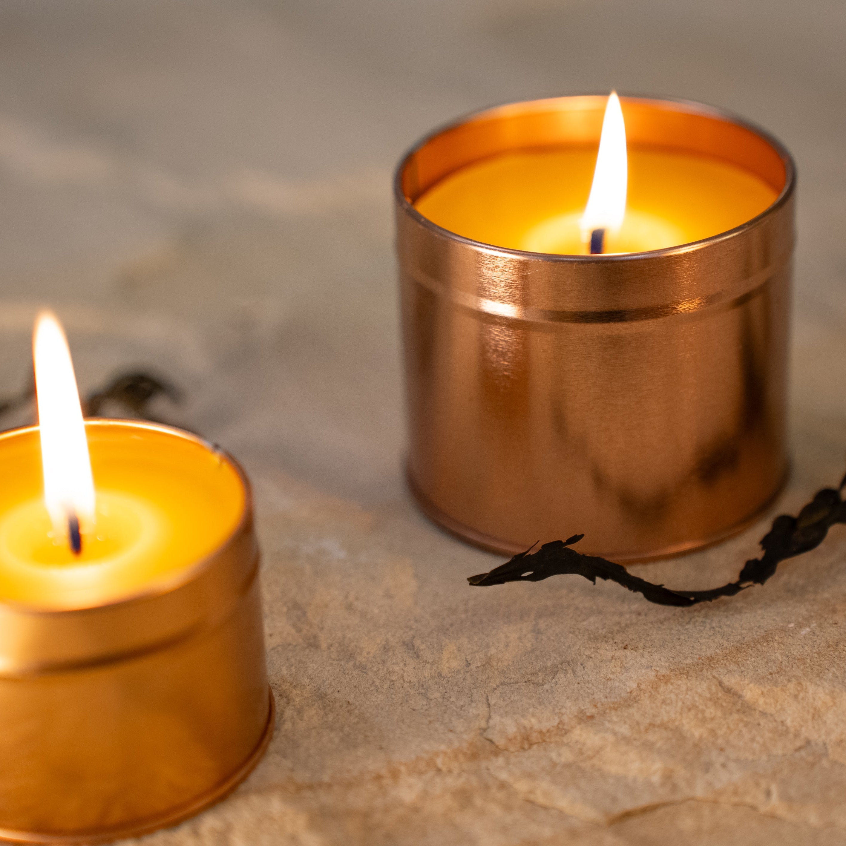 Large Beeswax Candle Tin - 28 hour burn