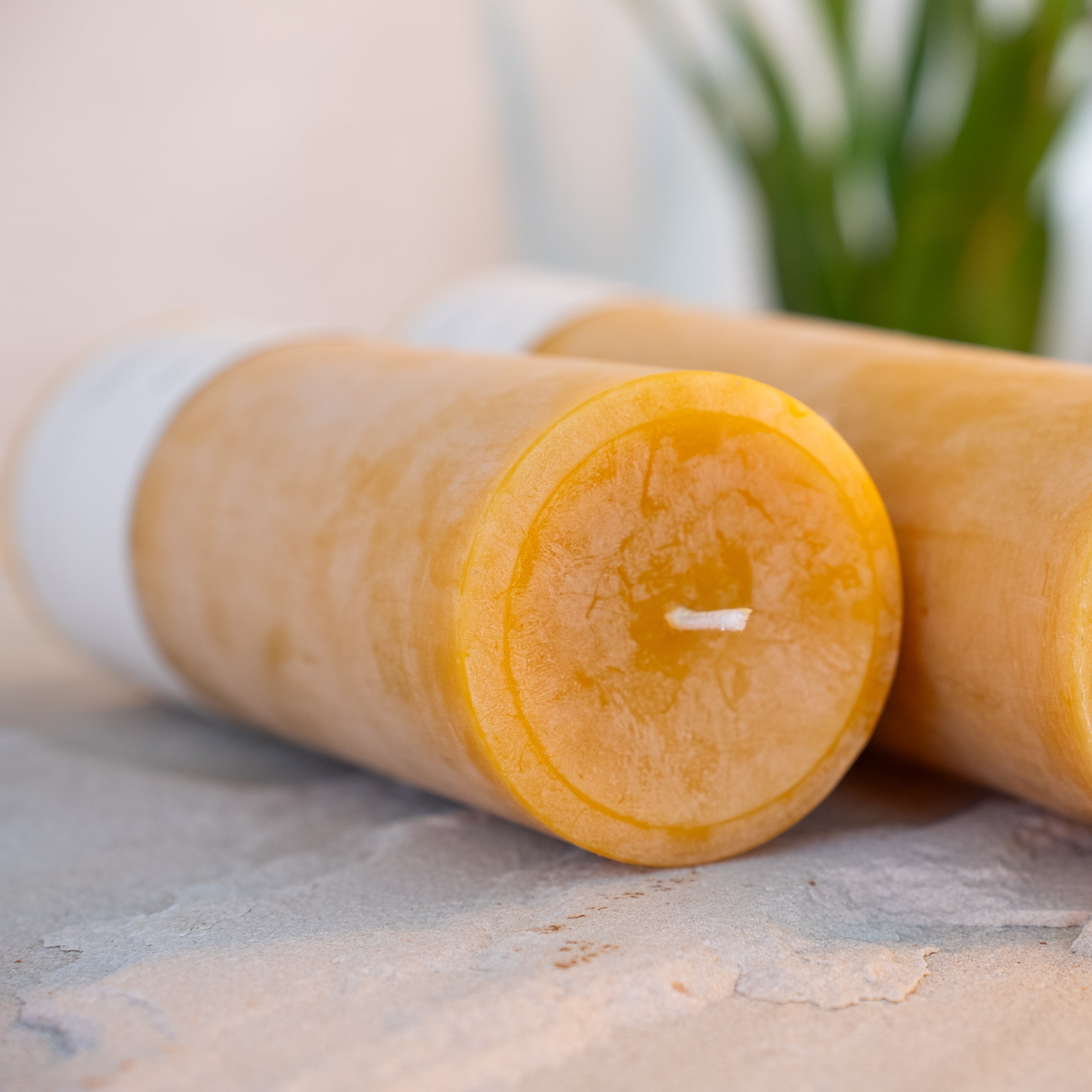 XL Round Beeswax Pillar Candle - 130 hour burn