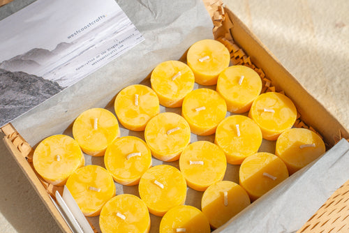 20 x Beeswax Tealight Refills